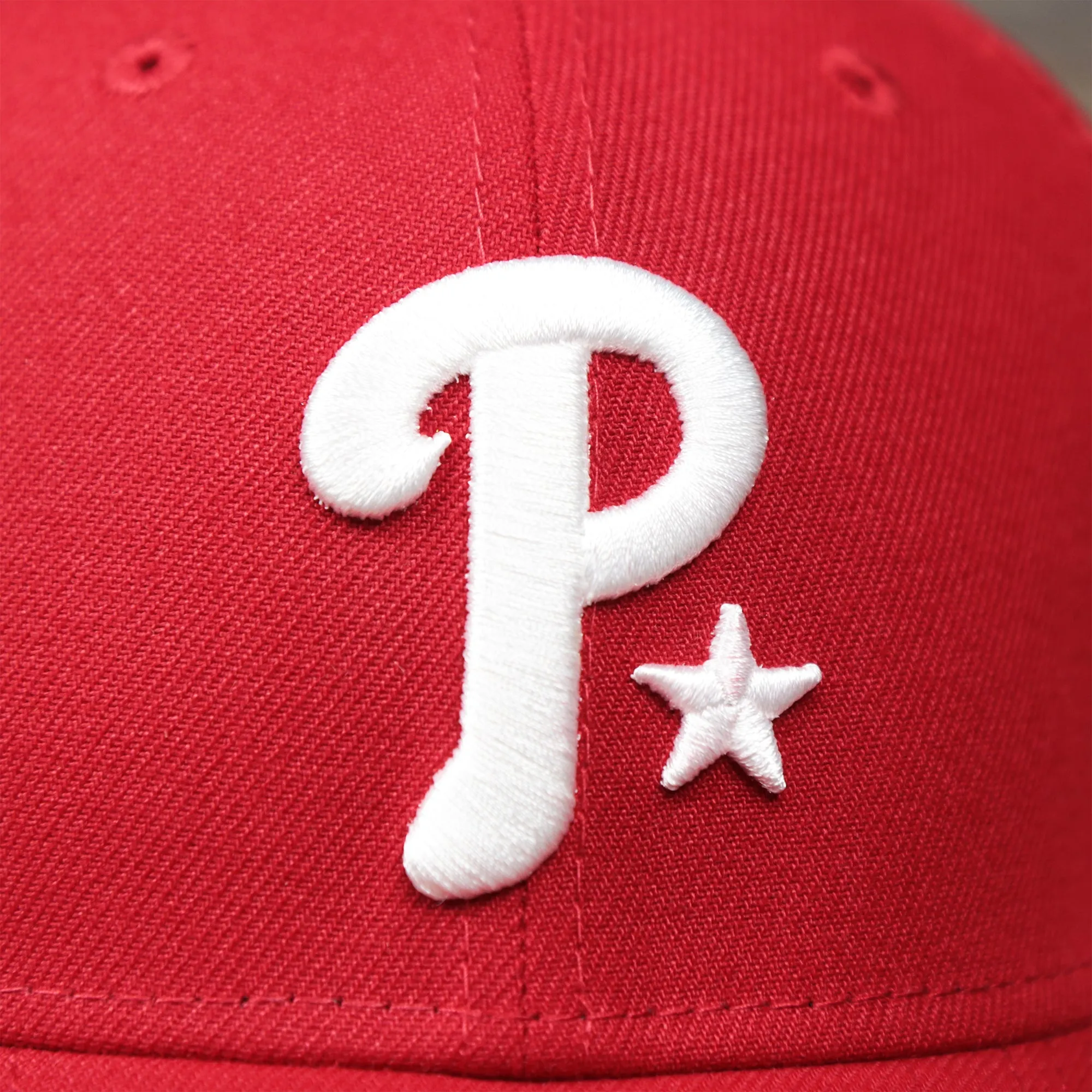 Philadelphia Phillies Metallic All Star Game MLB 2022 Side Patch 39Thirty Mesh FlexFit Cap | ASG 2022 Red 39Thirty Cap