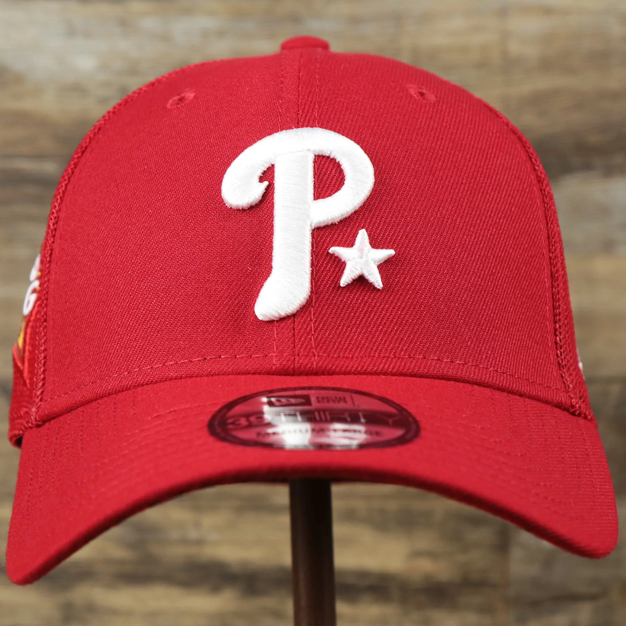 Philadelphia Phillies Metallic All Star Game MLB 2022 Side Patch 39Thirty Mesh FlexFit Cap | ASG 2022 Red 39Thirty Cap