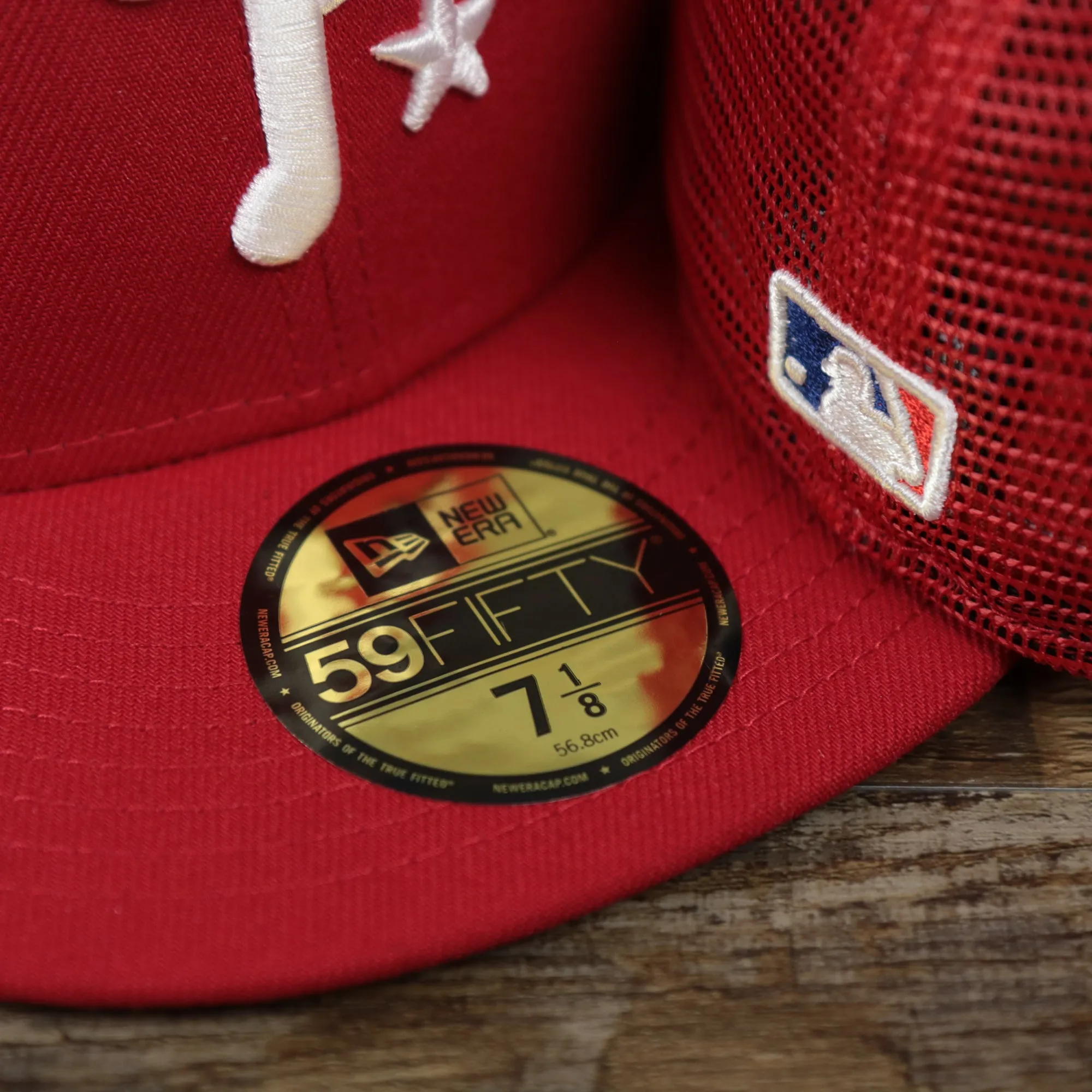 Philadelphia Phillies Metallic All Star Game MLB 2022 Side Patch 59Fifty Mesh Fitted Cap | ASG 2022 Red 59Fifty Cap