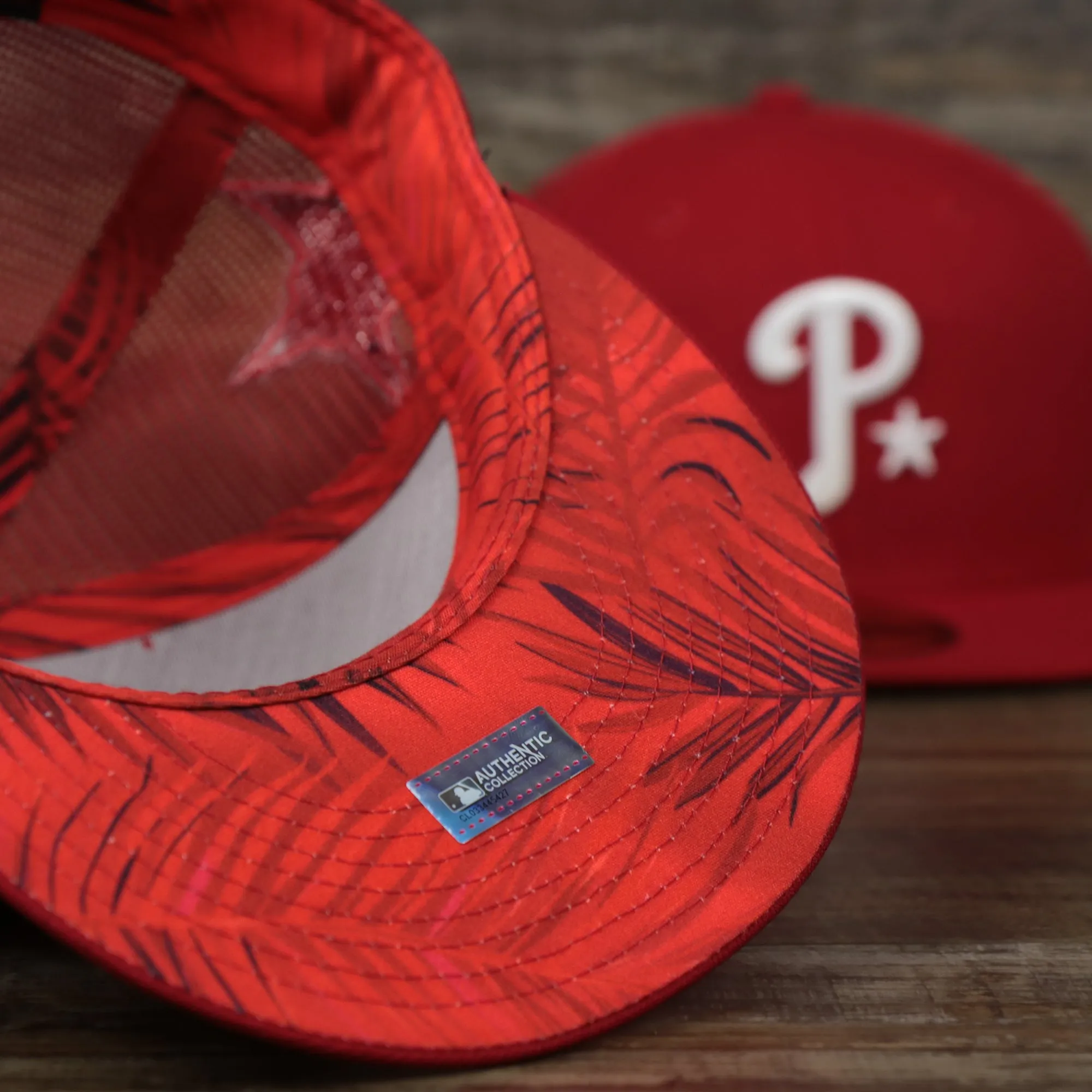 Philadelphia Phillies Metallic All Star Game MLB 2022 Side Patch 59Fifty Mesh Fitted Cap | ASG 2022 Red 59Fifty Cap