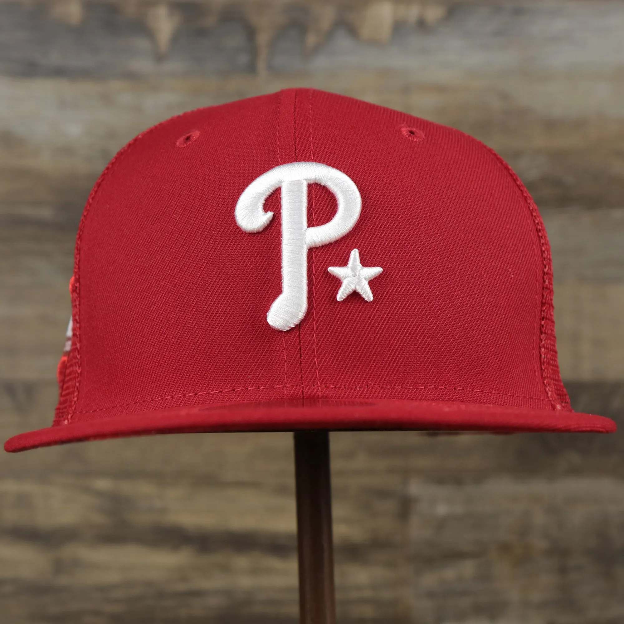 Philadelphia Phillies Metallic All Star Game MLB 2022 Side Patch 59Fifty Mesh Fitted Cap | ASG 2022 Red 59Fifty Cap