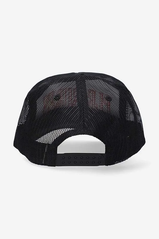 PLEASURES baseball cap Lithium Trucker black color