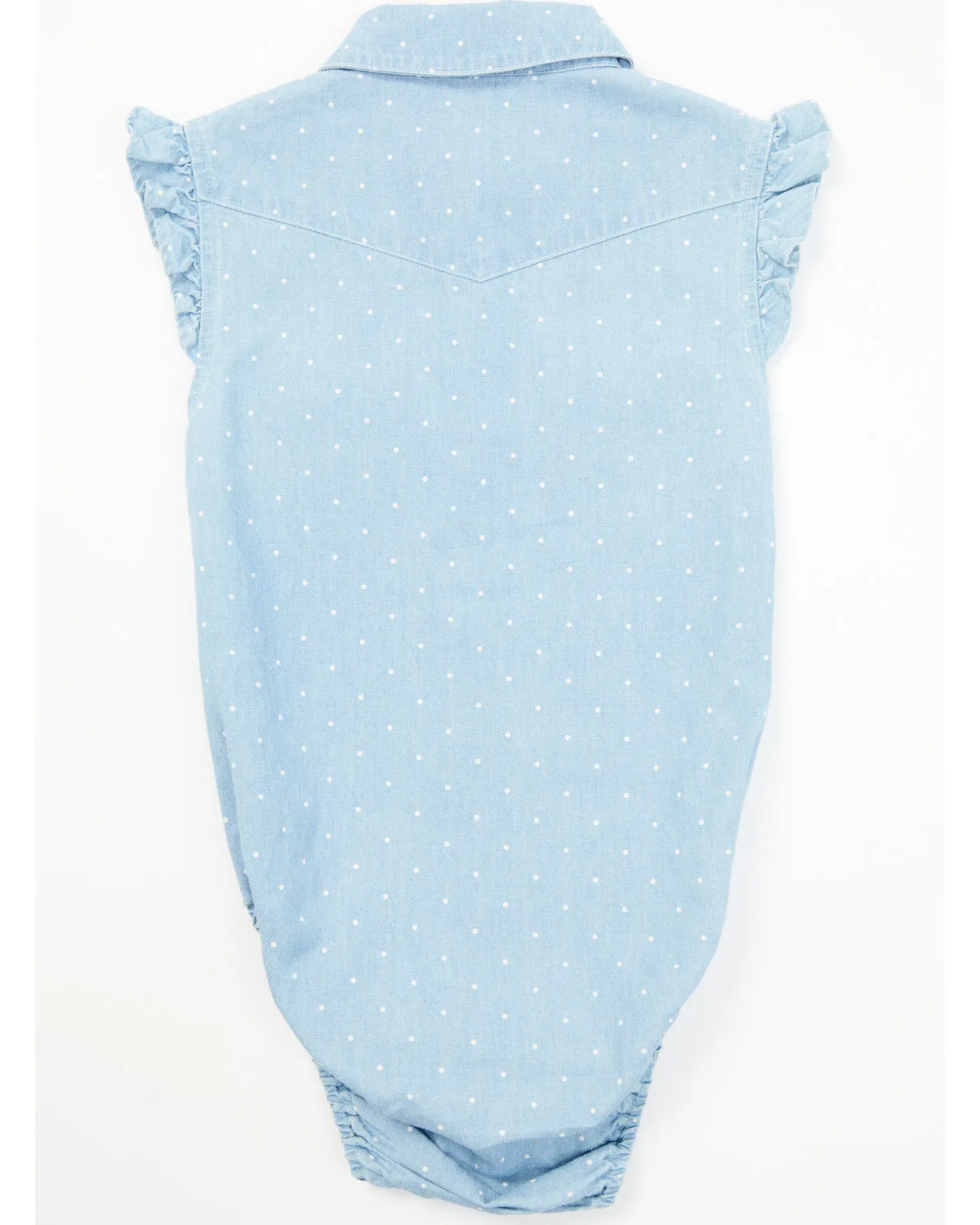 Product Name:  Shyanne Infant Girls' Chambray Flutter Western Onesie