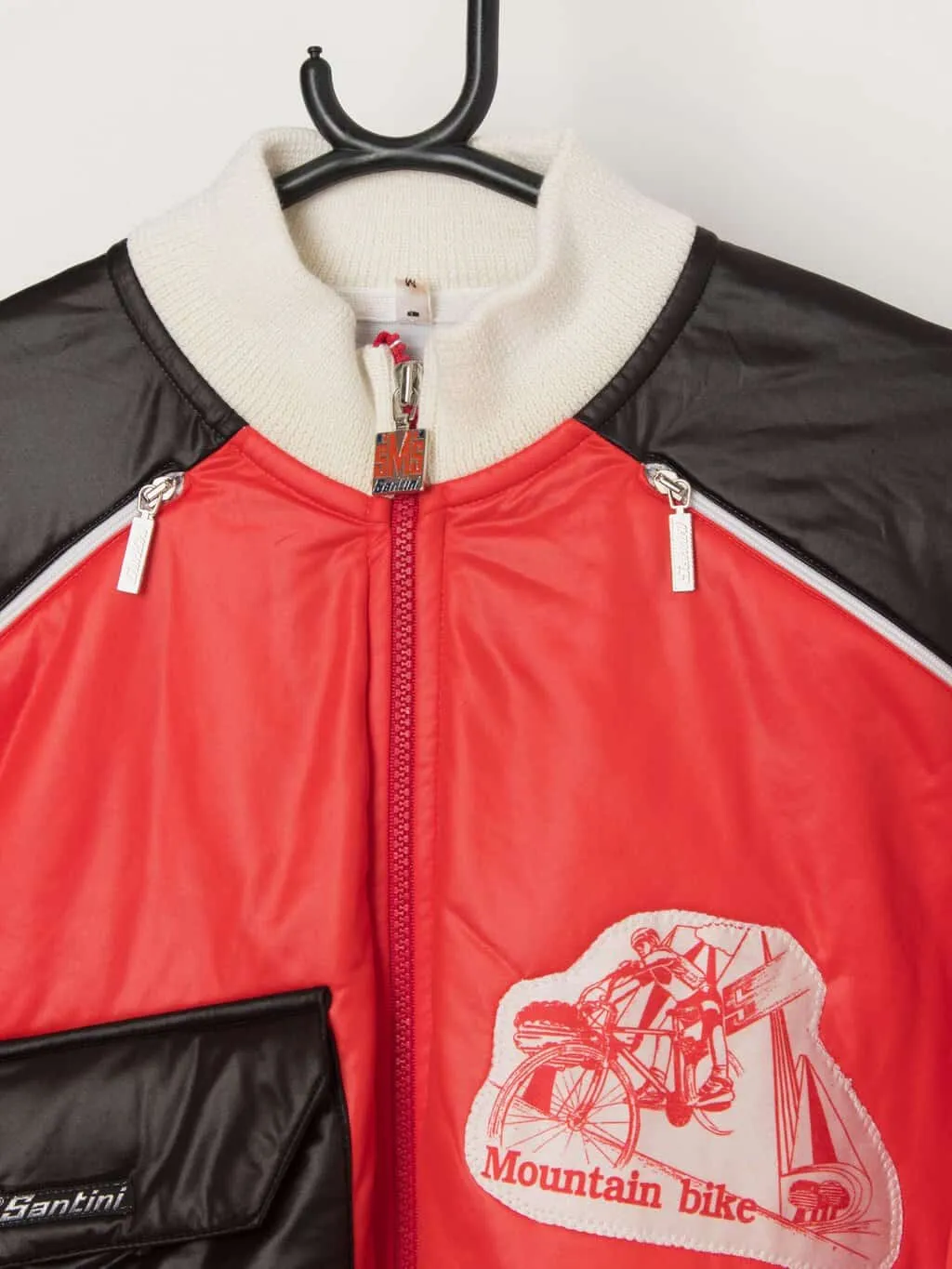 Rare vintage 80s Santini cycling winter jersey – Medium