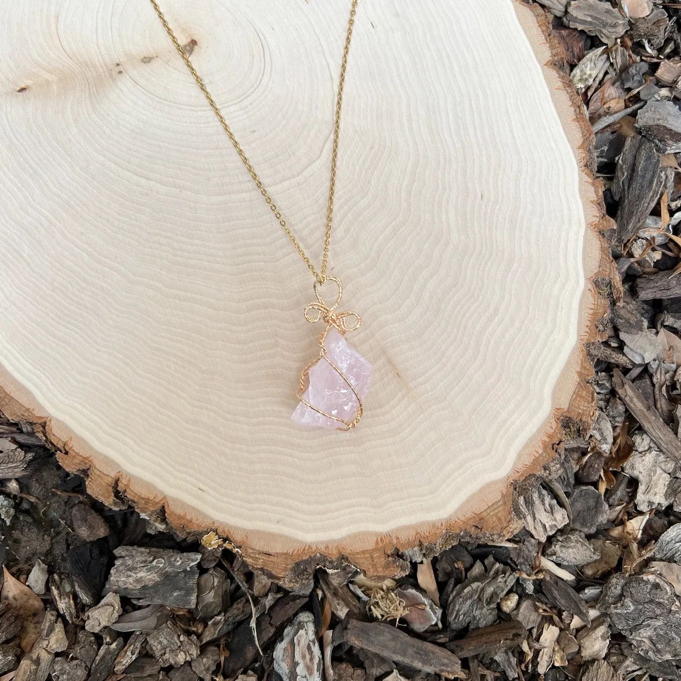 Raw Stone Crystal Necklace - LAST CHANCE/FINAL SALE