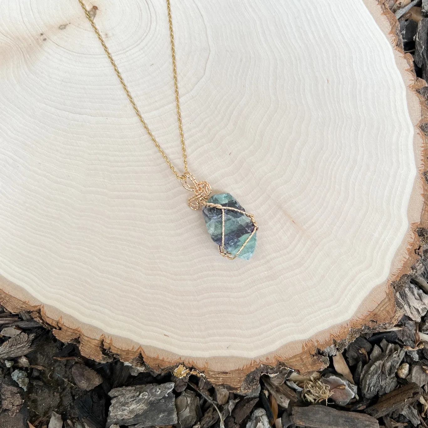 Raw Stone Crystal Necklace - LAST CHANCE/FINAL SALE