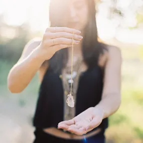 Raw Stone Crystal Necklace - LAST CHANCE/FINAL SALE