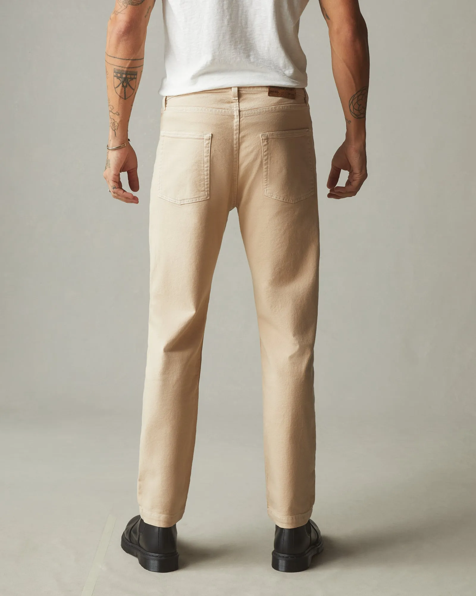 Roughneck Pant Straight Contrast Stitch - Toasted Sesame