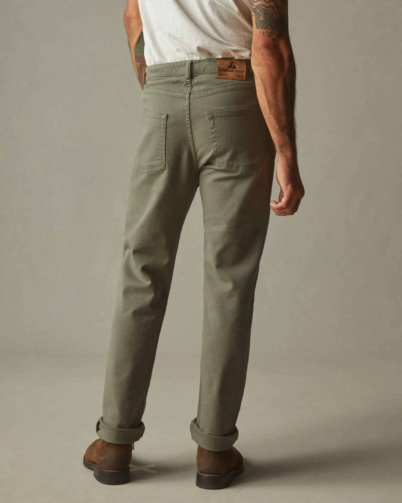 Roughneck Pant Straight - Tea Leaf