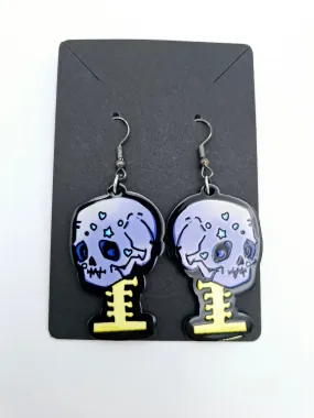 Sad Skull Earrings