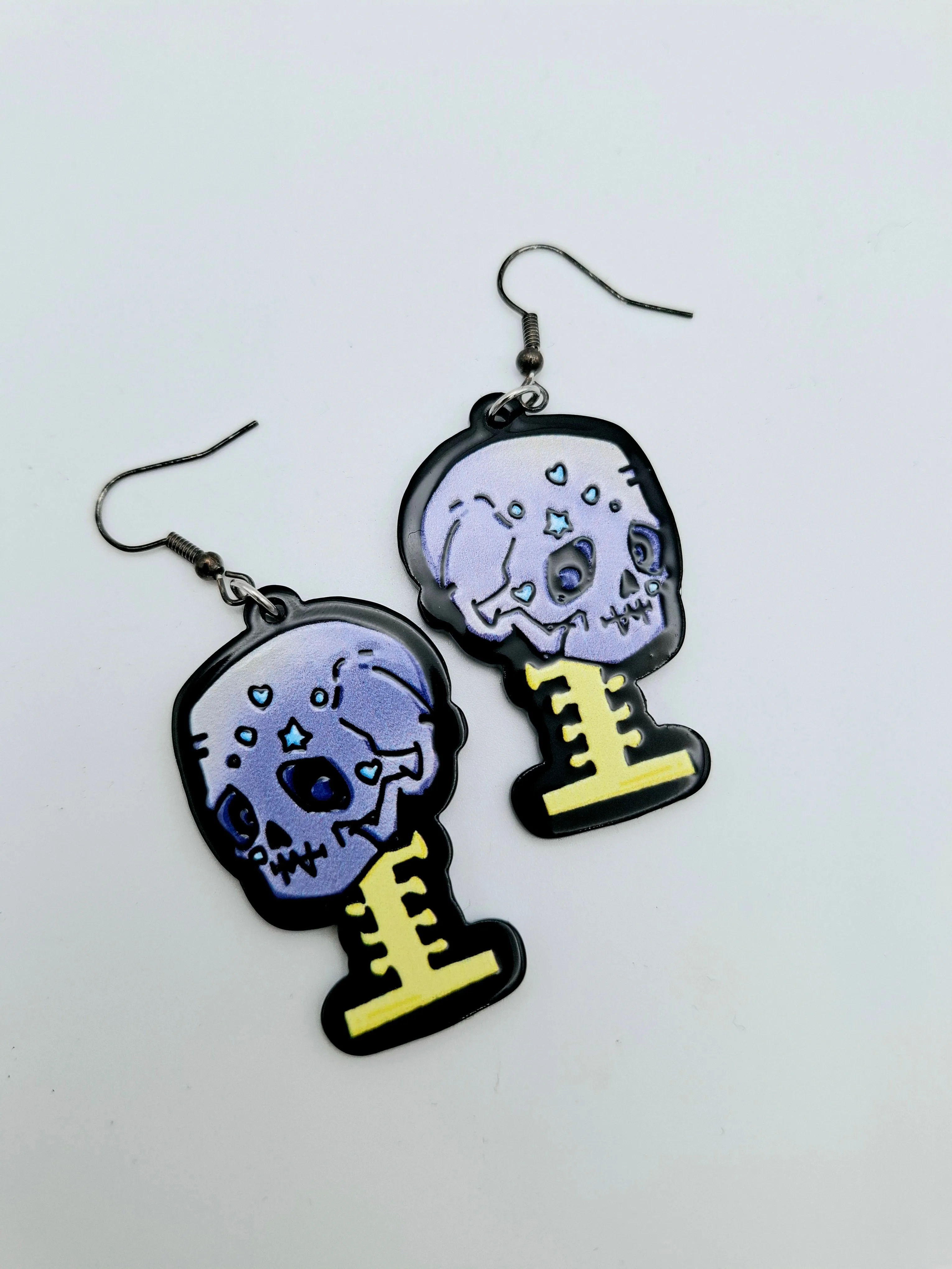 Sad Skull Earrings