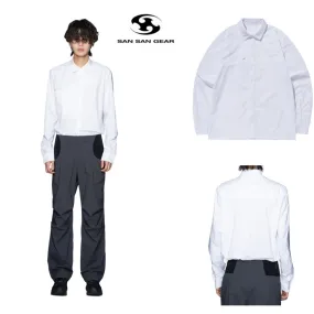 San San Gear  |Unisex Street Style Long Sleeves Plain Shirts