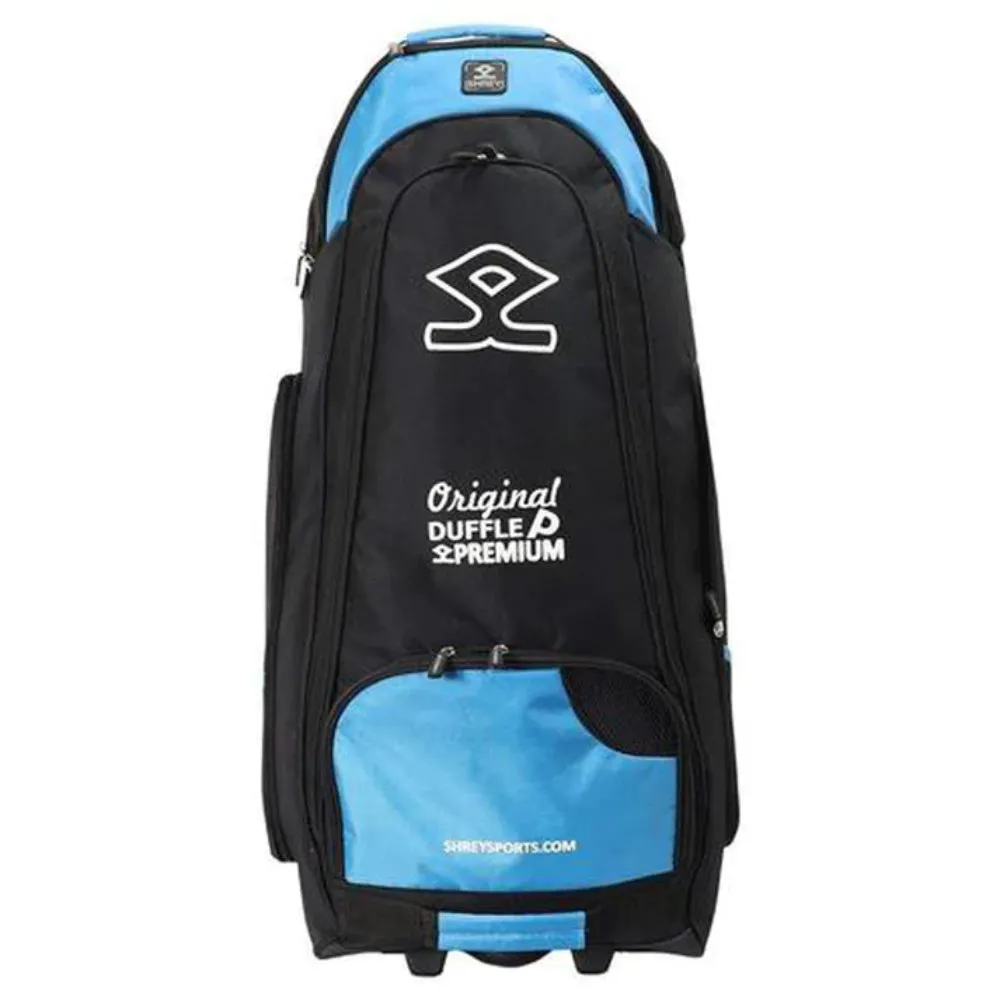 SHREY Pro Duffle Cricket Kit Bag (Black/Blue)