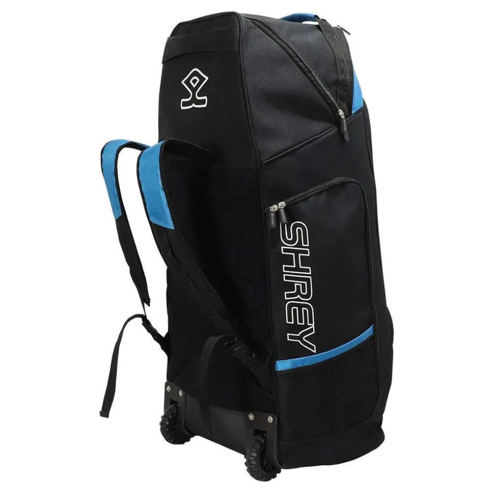 SHREY Pro Duffle Cricket Kit Bag (Black/Blue)