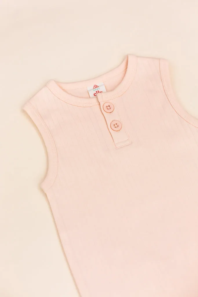 Sleeveless Onesie - Pastel Pink