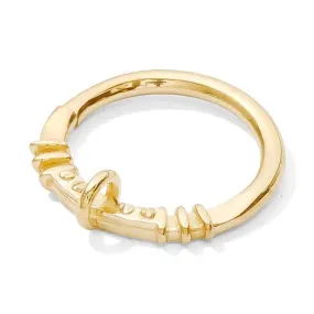 Speakeasy Continuous Ring in Gold