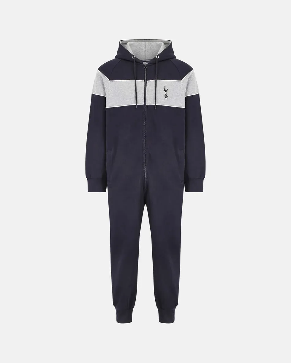 Spurs Mens Colour Block Navy Onesie