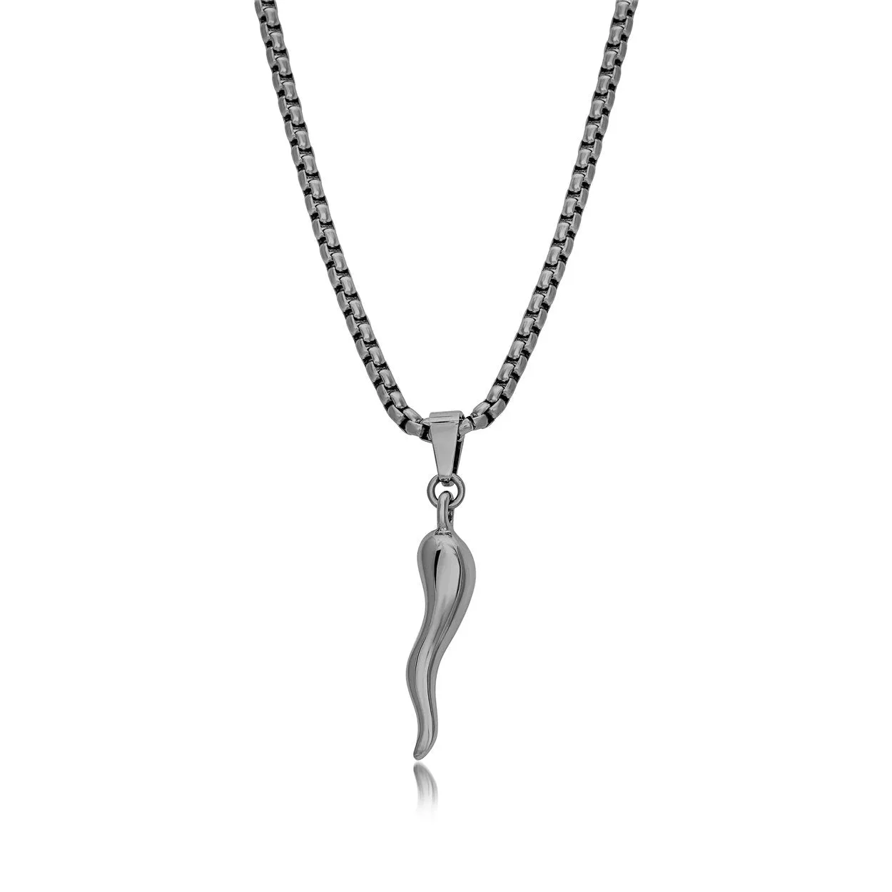 Stainless Steel Corno Necklace