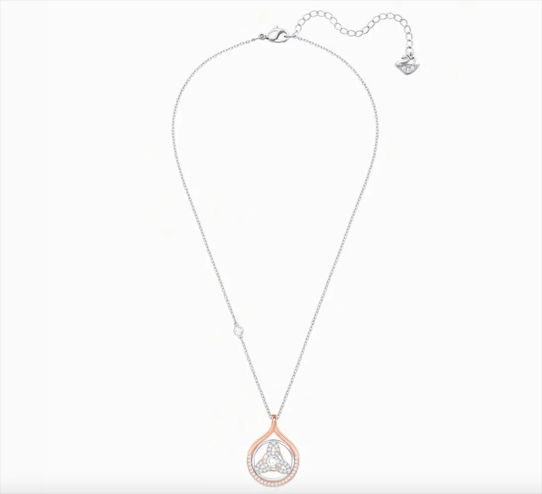 Swarovski HUMANIST TRINITY KNOT PENDANT, White, Mixed - 5353215