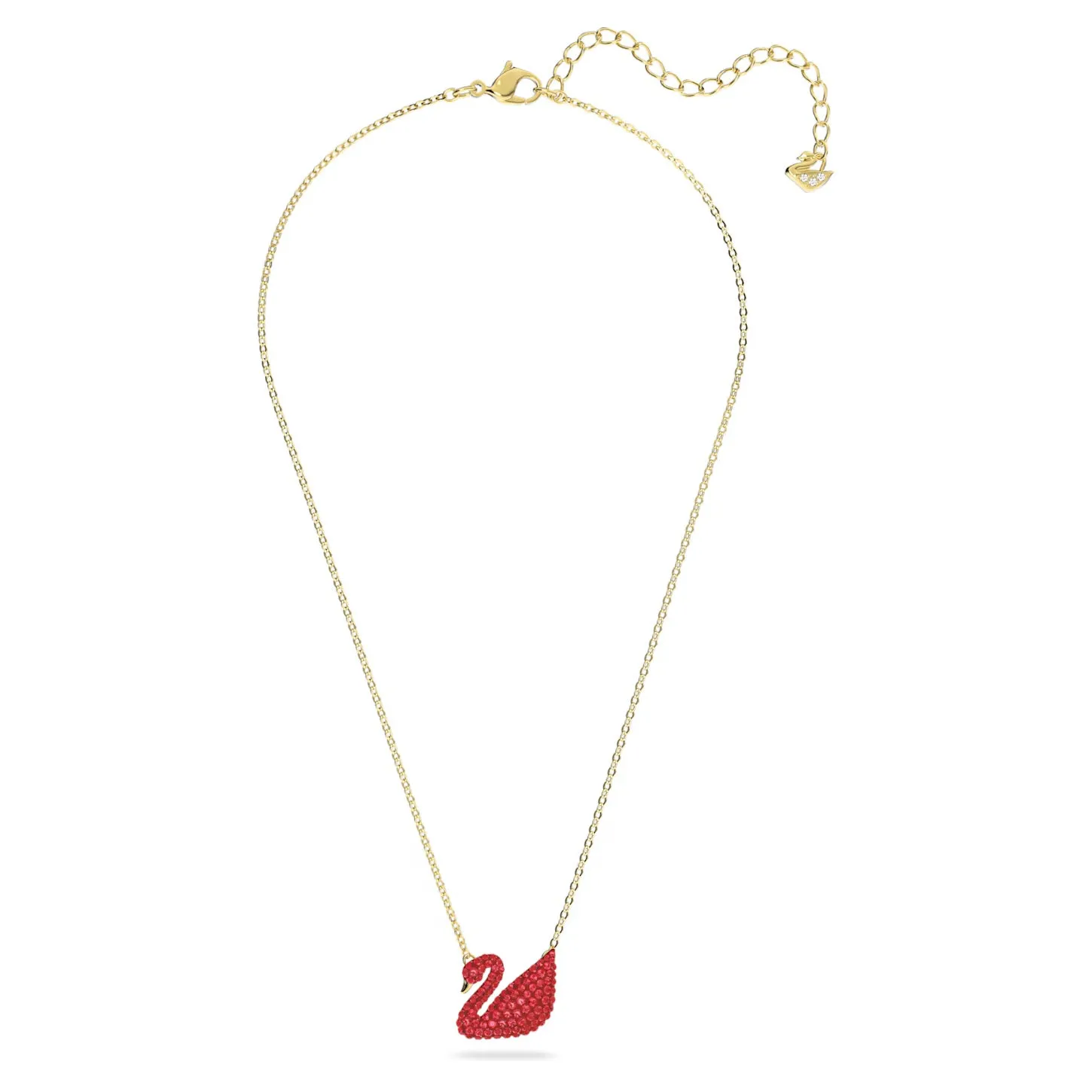 Swarovski Iconic Swan pendant Swan, Red, Gold-tone plated -5465400