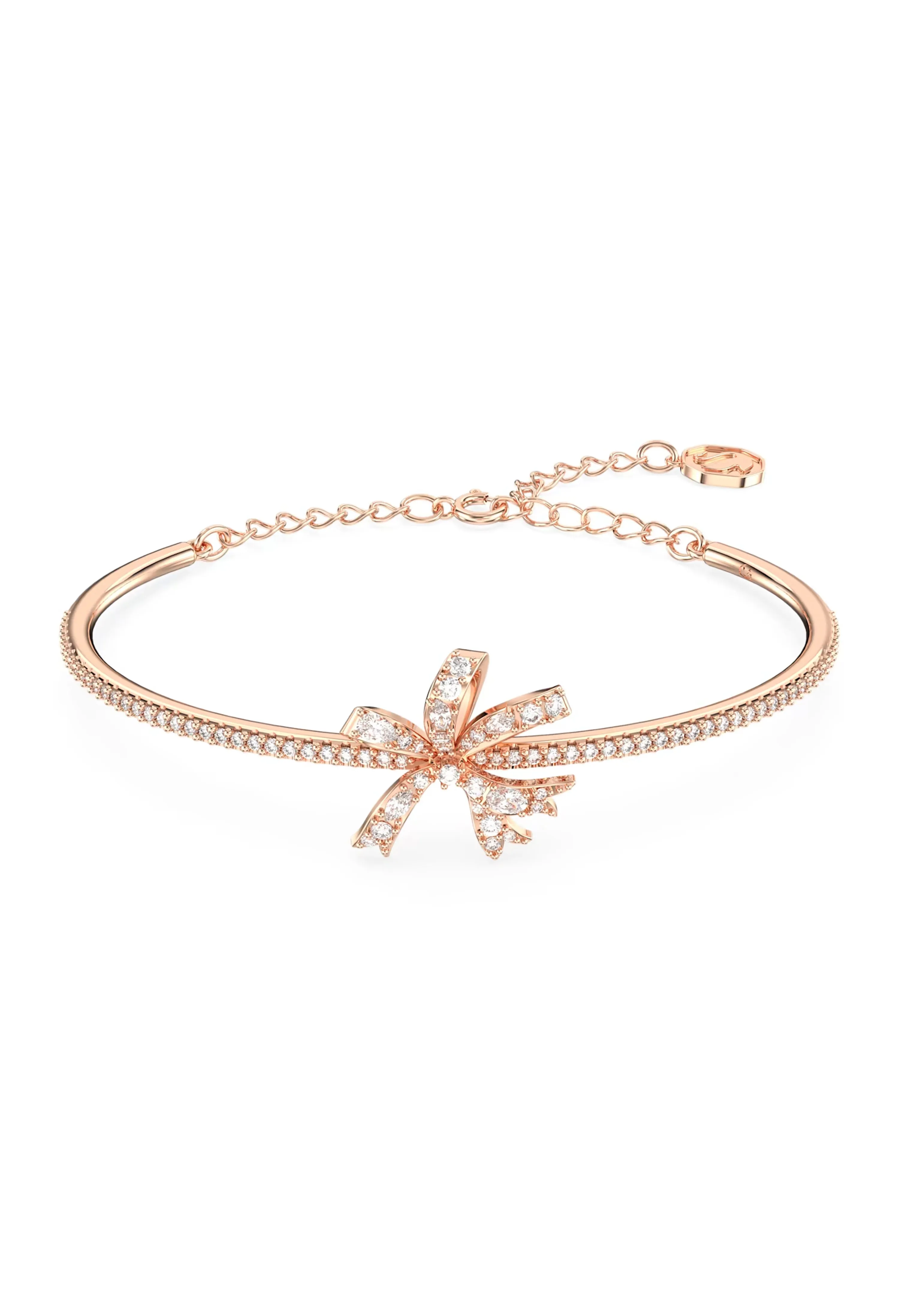 Swarovski Volta Bow Bangle Rose Gold Plated