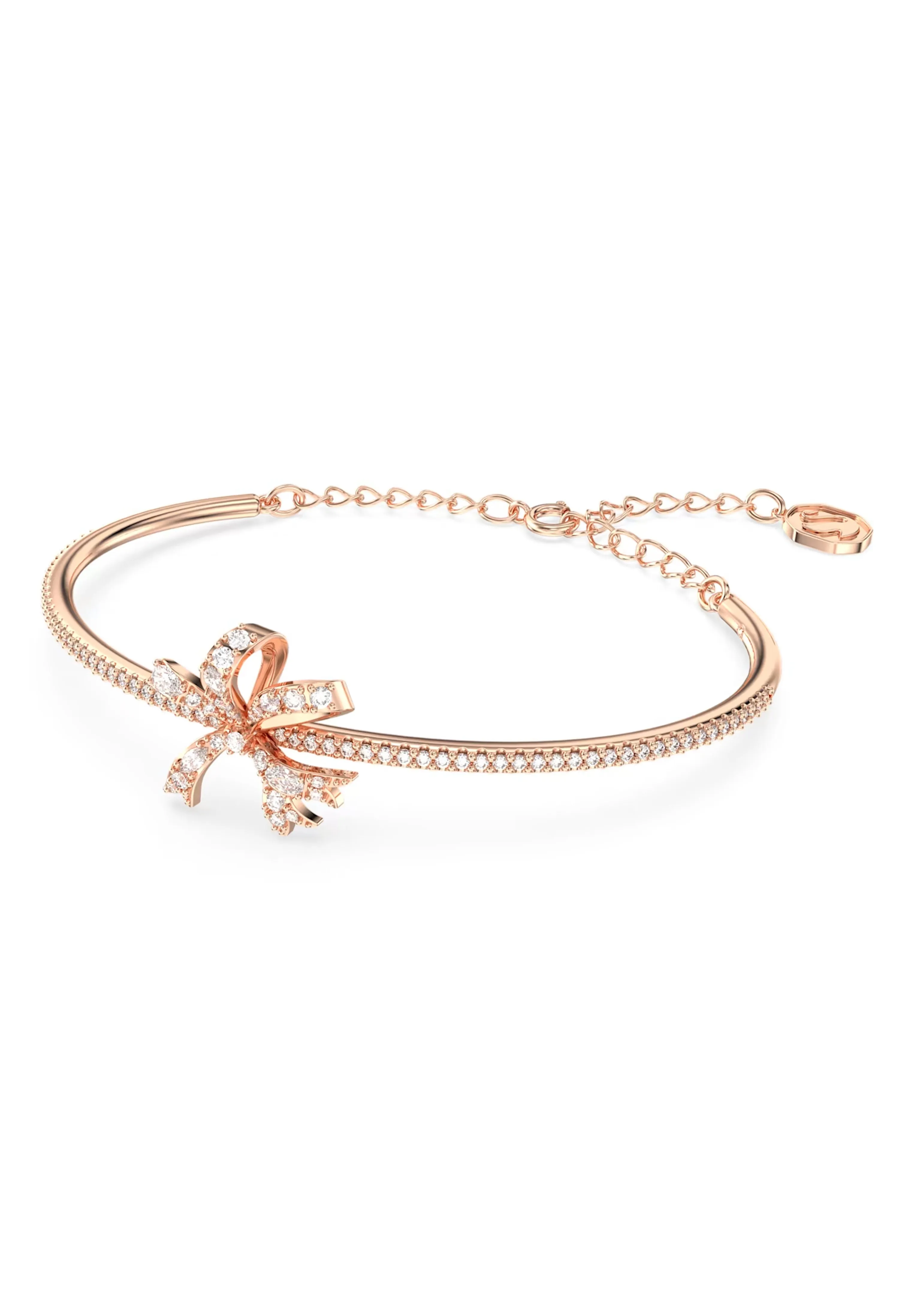 Swarovski Volta Bow Bangle Rose Gold Plated