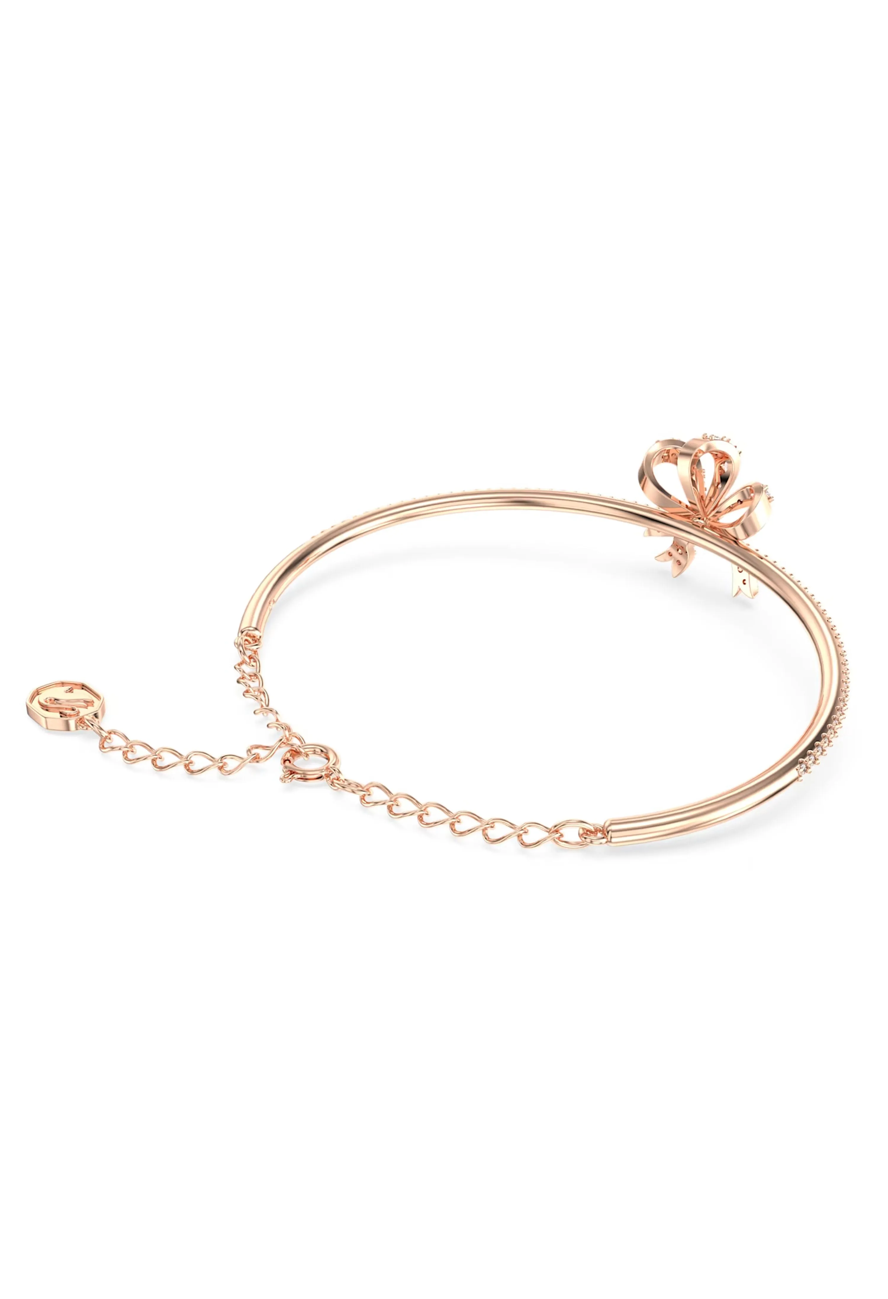 Swarovski Volta Bow Bangle Rose Gold Plated