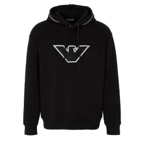 SWEATSHIRT DOUBLE JERSEY EMBROIDERY EAGLE Man Black Eagle 