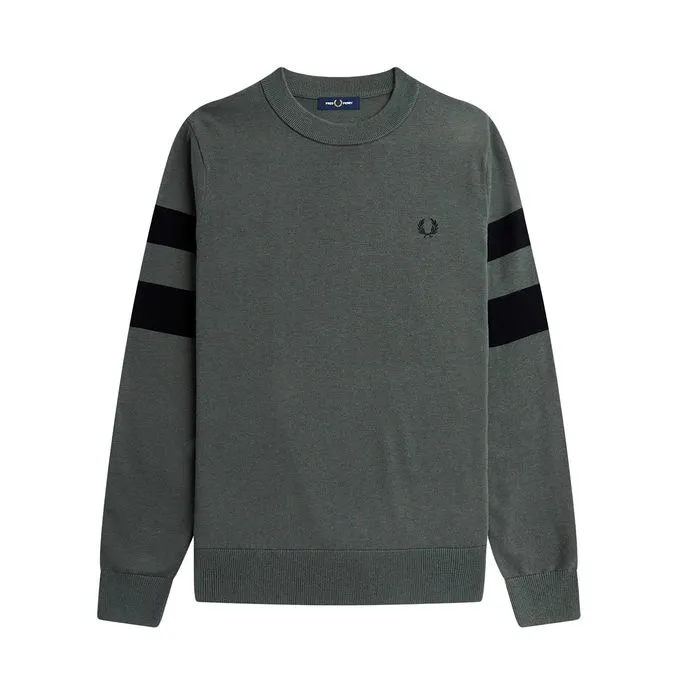 SWEATSHIRT SLEEVES WITH LINE Man Green Field