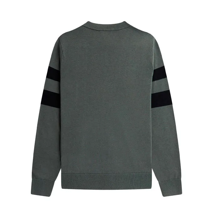 SWEATSHIRT SLEEVES WITH LINE Man Green Field