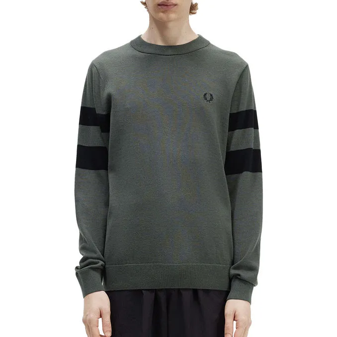 SWEATSHIRT SLEEVES WITH LINE Man Green Field