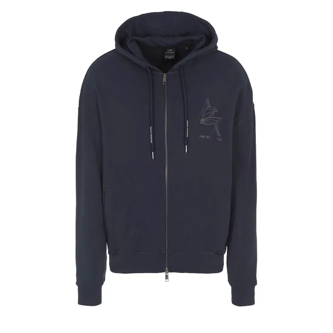 SWEATSHIRT WITH ZIP Man Navy 