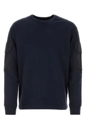 Ten C Navy Blue Cotton Sweatshirt