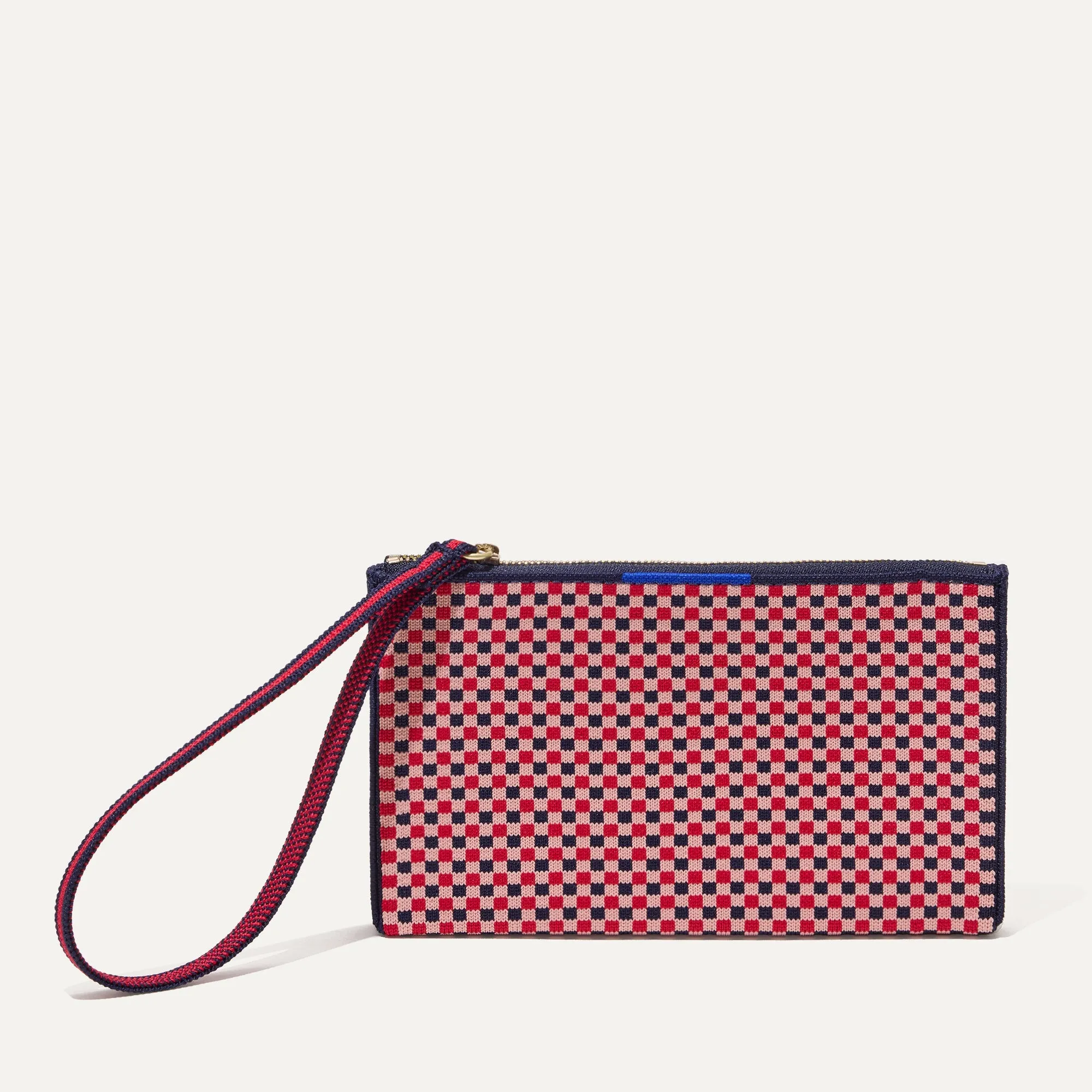 The Wallet Wristlet in Confetti Micro Check