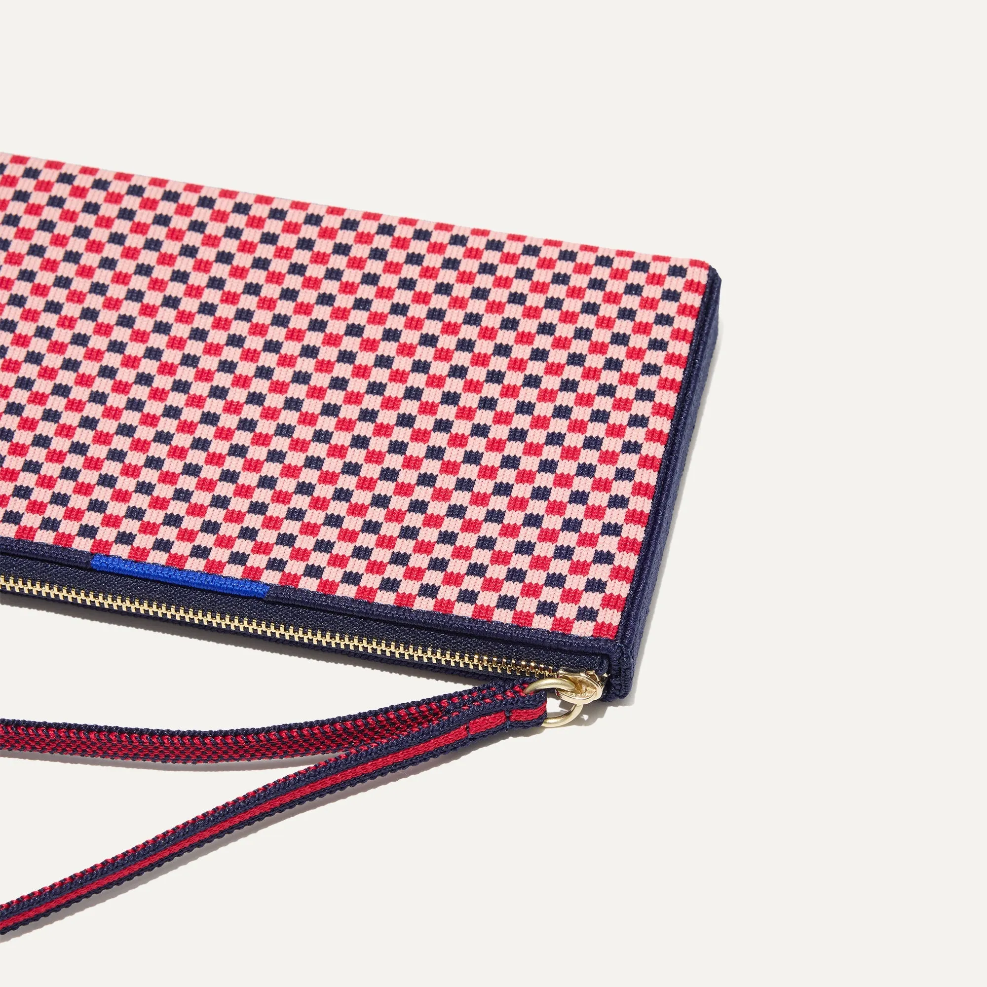 The Wallet Wristlet in Confetti Micro Check