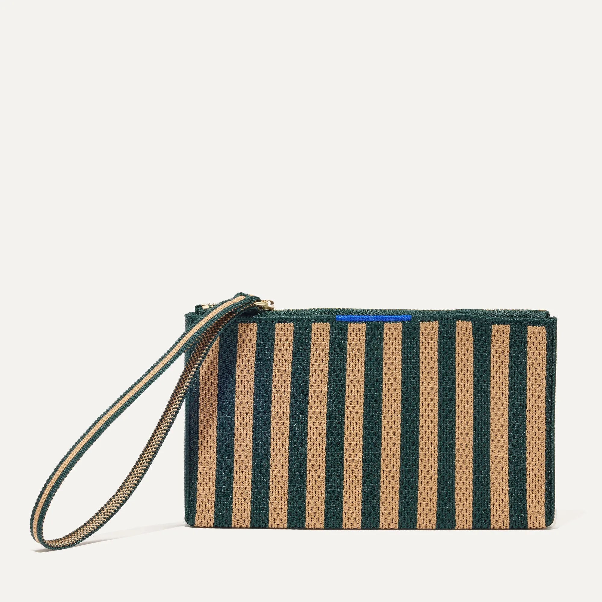 The Wallet Wristlet in Pine Stripe