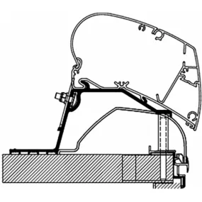 Thule Omnistor Hobby Caravan 2014 Roof Awning Adapter 306948