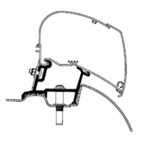 Thule Omnistor Mercedes Sprinter | Vw Crafter Awning Adapter 301685