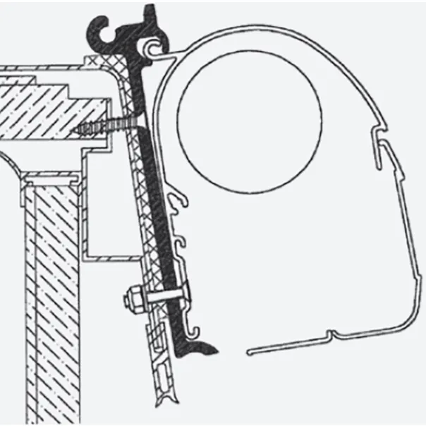 Thule Omnistor Rapido Club Version 95 Awning Adapter 307890