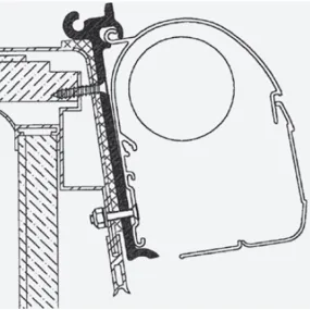 Thule Omnistor Rapido Club Version 95 Awning Adapter 307890