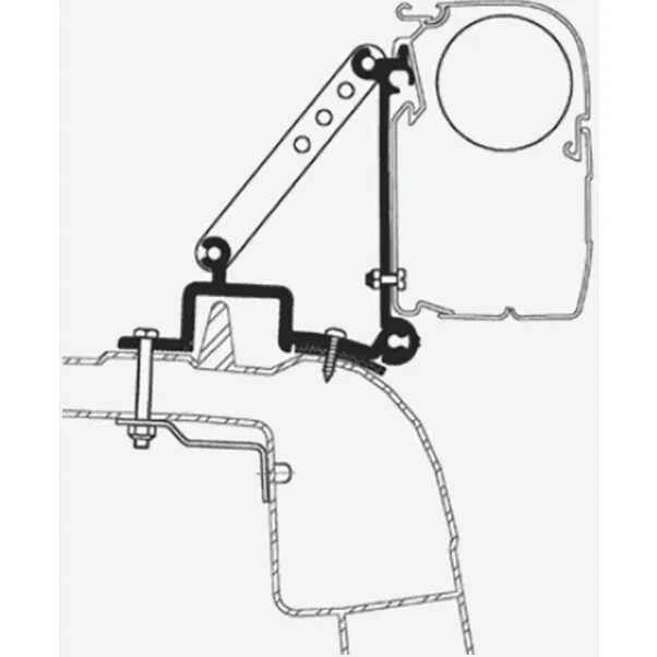 Thule Omnistor Renault Master 1998-2010 Awning Adapter (3 Pcs.) 307918