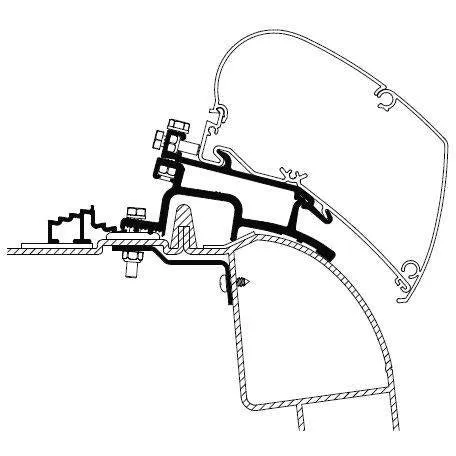Thule Omnistor Renault Master Opel Movano Awning Adapter S6 98-2010