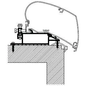 Thule Omnistor Roof Top Awning Adapter Series 6 308299