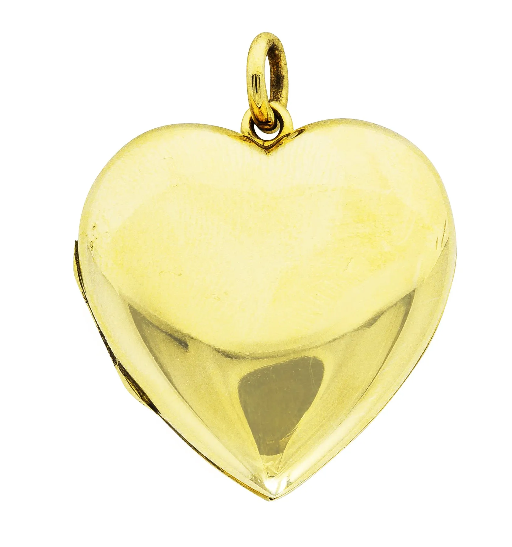 Tiffany & Co. 14 Karat Yellow Gold Heart Locket Vintage Pendant