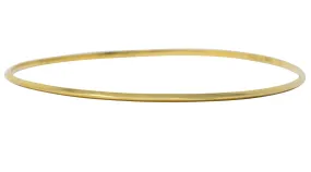 Tiffany & Co. Contemporary 14 Karat Gold Knife Edge Bangle Bracelet