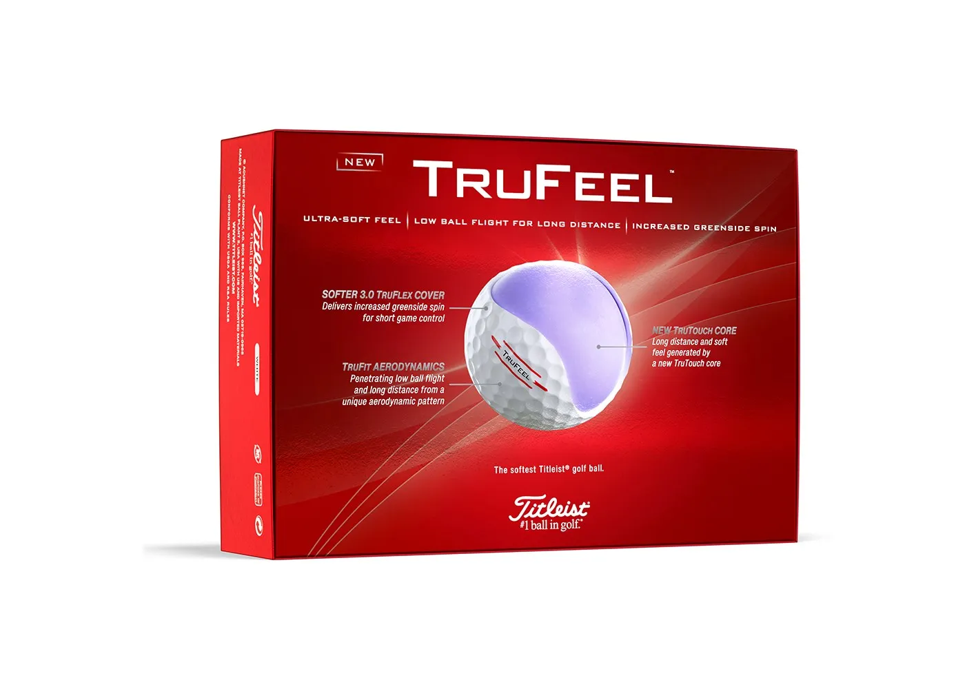 Titleist New TruFeel Golf Balls - White