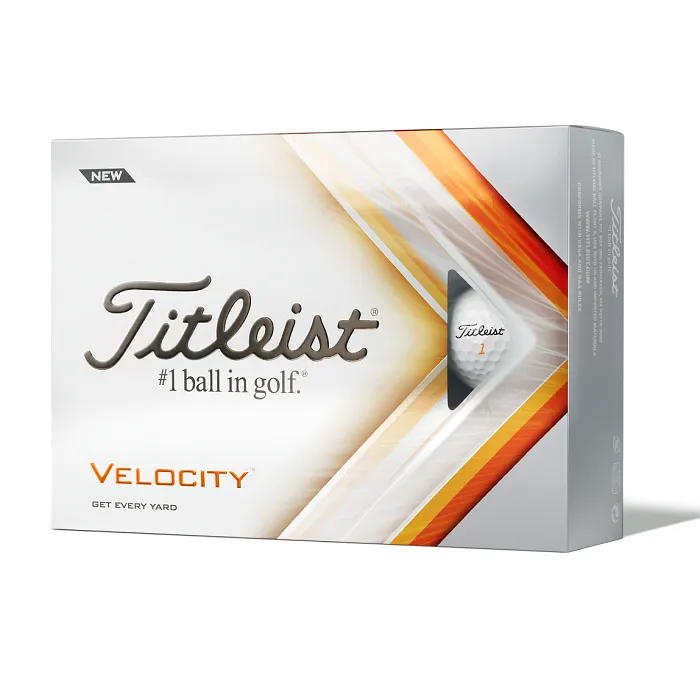 Titleist New Velocity Golf Balls - White