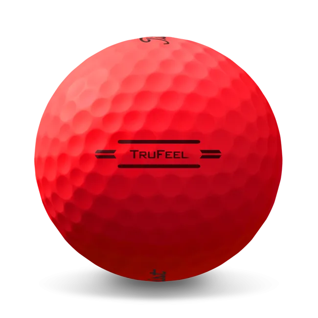 Titleist TruFeel 12 Pack Golf Balls Matte Red