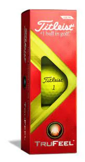 Titleist TruFeel Yellow Sleeve