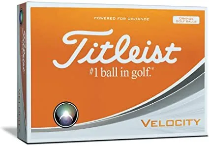 Titleist Velocity Golf Balls White, 1 Dozen Sleeves